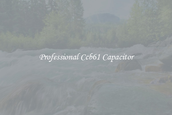 Professional Ccb61 Capacitor