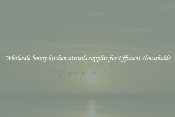 Wholesale bonny kitchen utensils supplier for Efficient Households