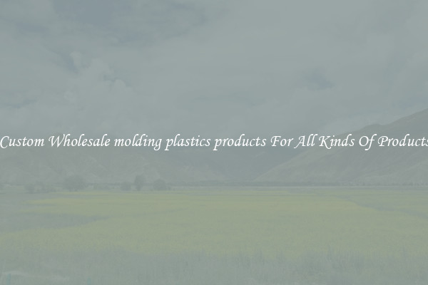 Custom Wholesale molding plastics products For All Kinds Of Products