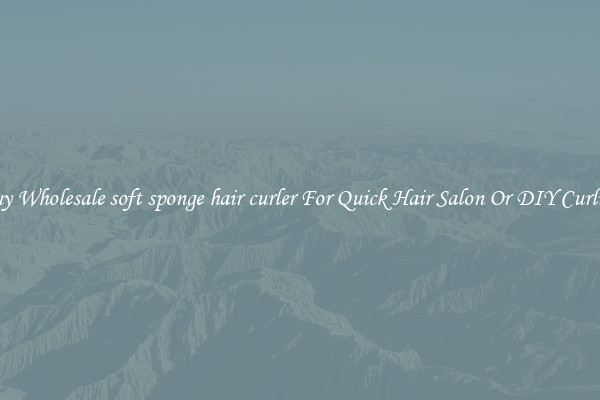 Buy Wholesale soft sponge hair curler For Quick Hair Salon Or DIY Curling