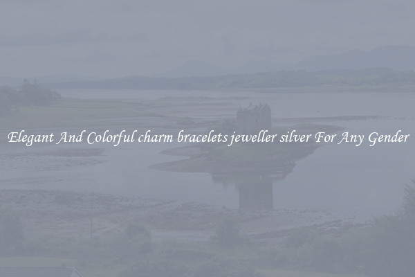 Elegant And Colorful charm bracelets jeweller silver For Any Gender