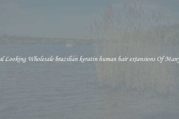 Natural Looking Wholesale brazilian keratin human hair extensions Of Many Types