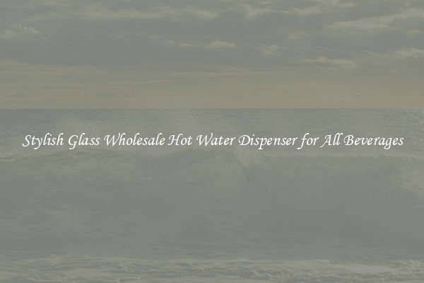 Stylish Glass Wholesale Hot Water Dispenser for All Beverages