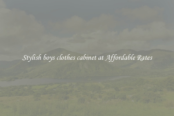 Stylish boys clothes cabinet at Affordable Rates