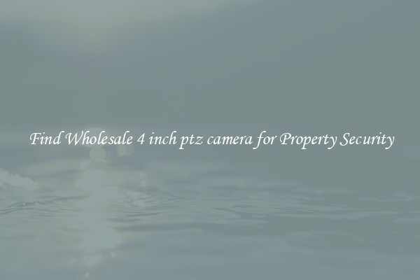 Find Wholesale 4 inch ptz camera for Property Security