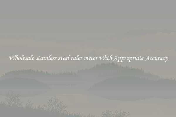 Wholesale stainless steel ruler meter With Appropriate Accuracy