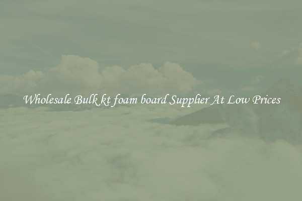Wholesale Bulk kt foam board Supplier At Low Prices